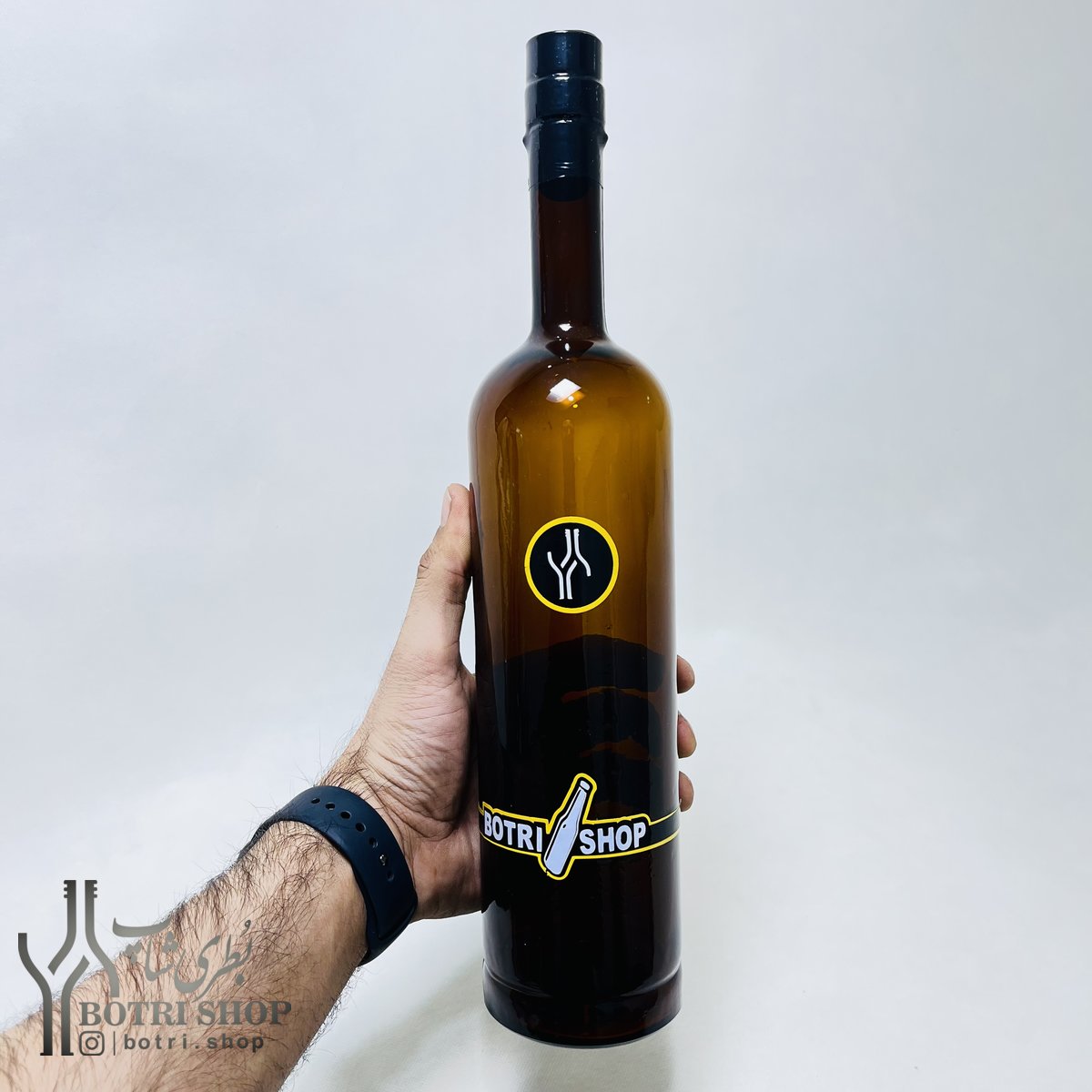 بطری های شیشه ای بطری ایسلندی قهوه ای چ.پ